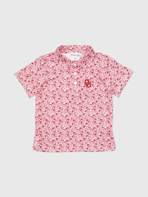 Scarlet And Gold Boys' The James Polo - Saint Bernard