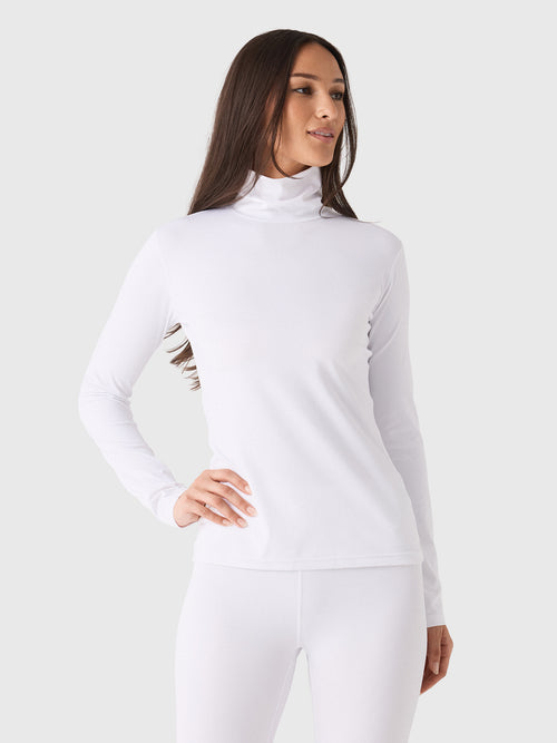 Berno Women's The Barely Base Layer Top - Saint Bernard