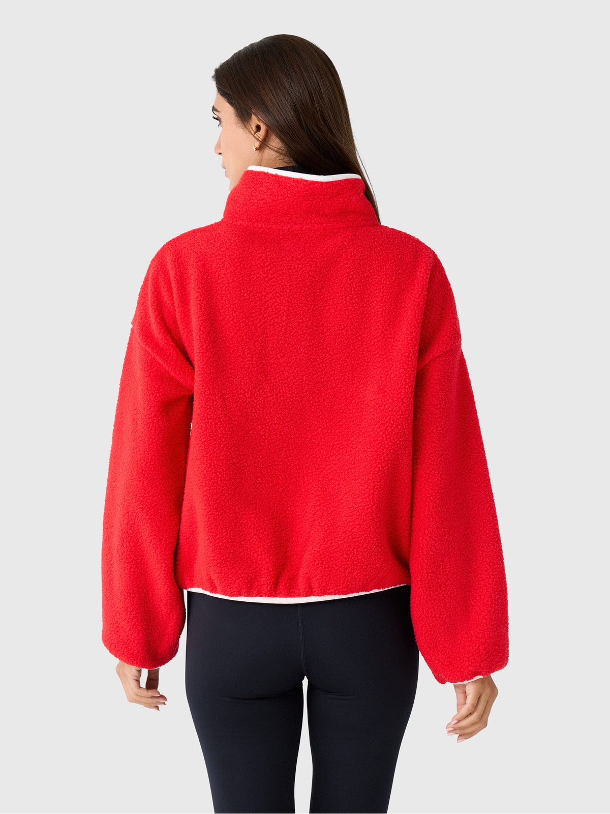 Berno Women's The Cloud Snap Fleece Pullover - Saint Bernard