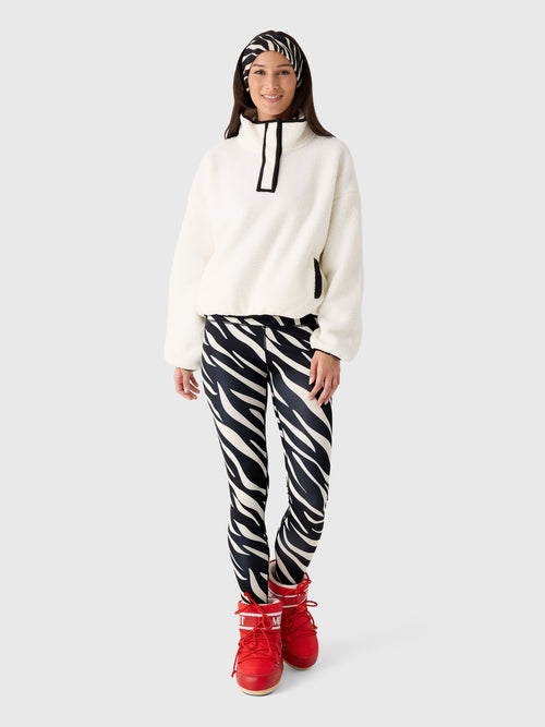 Berno Women's The Cloud Snap Fleece Pullover - Saint Bernard