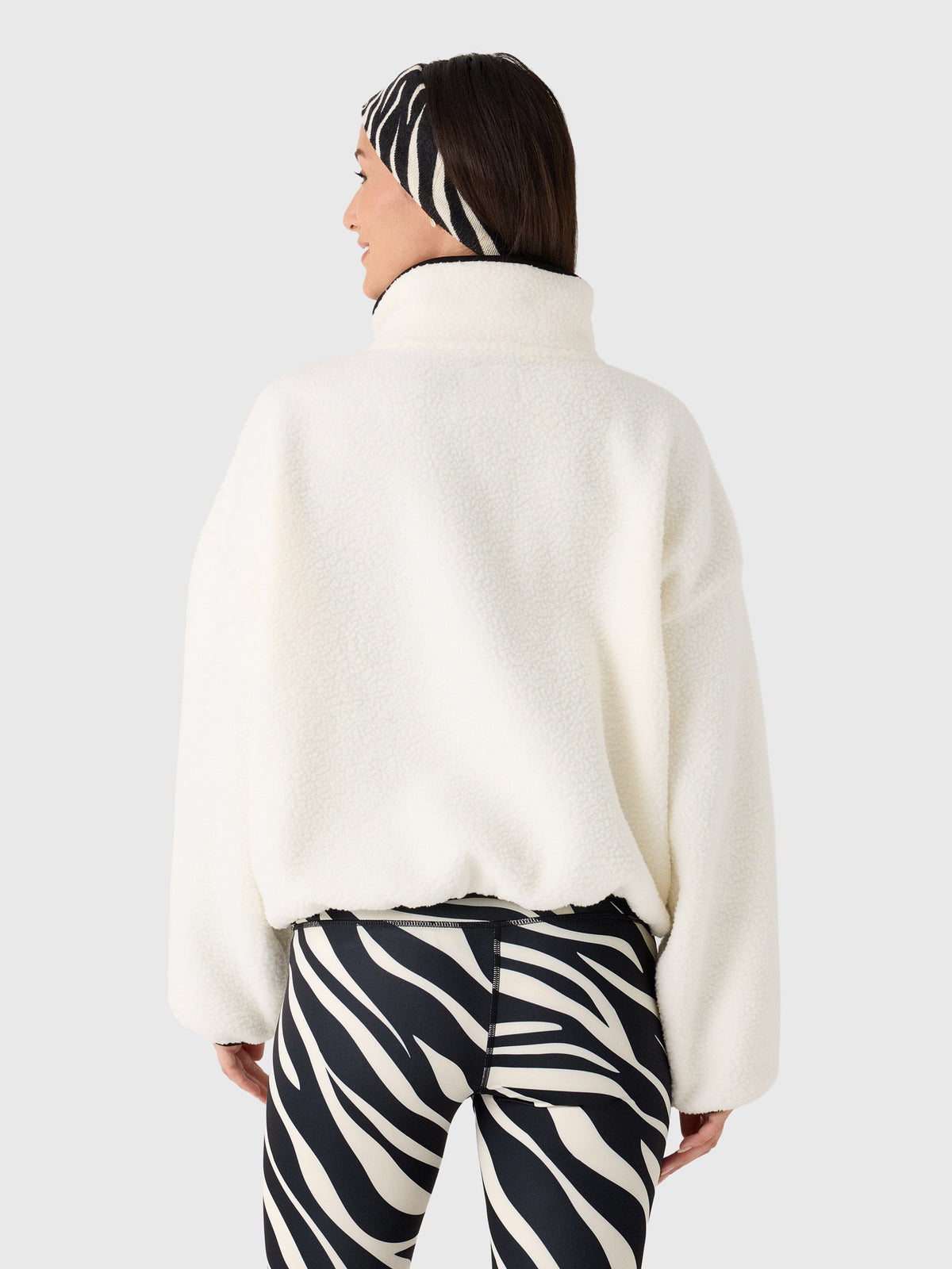 Berno Women's The Cloud Snap Fleece Pullover - Saint Bernard