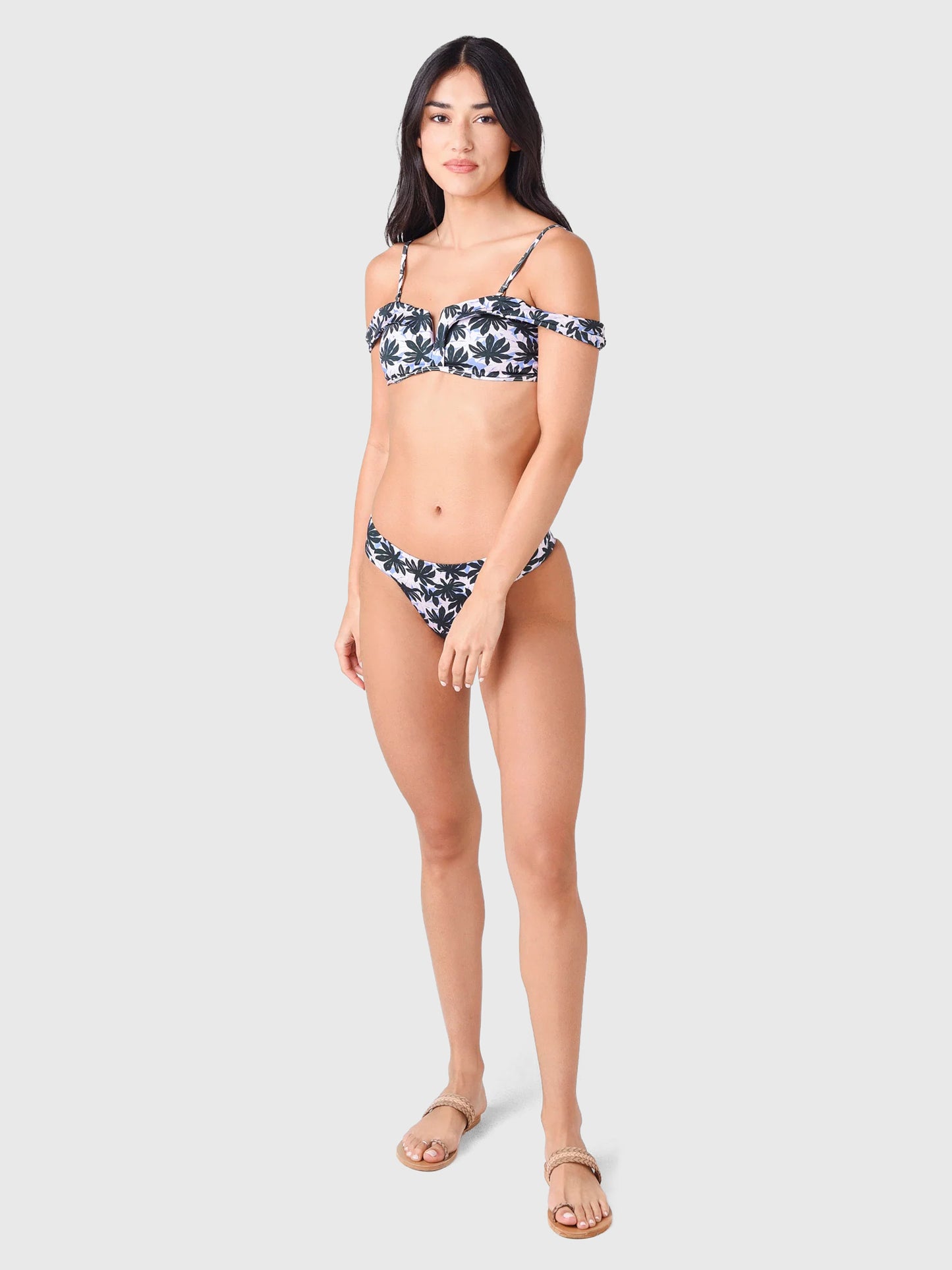 THE LOLA BIKINI TOPxPRINTBSMALLBLKPALM-alt1