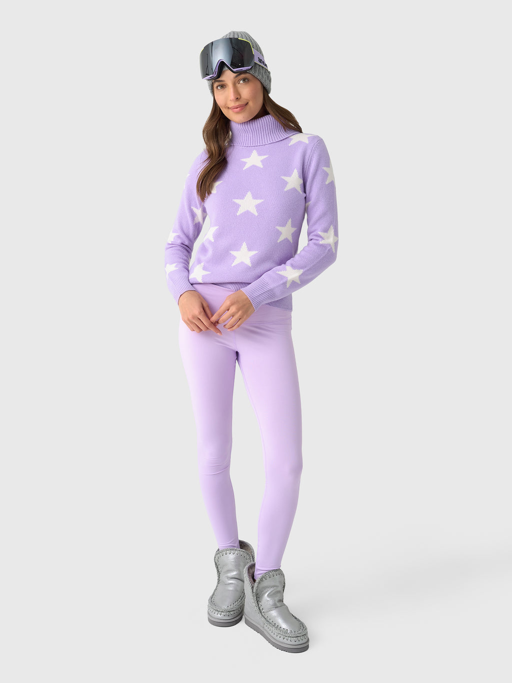 THE SNOWBIRD SWEATERxLAVENDERWHITESTAR-alt1