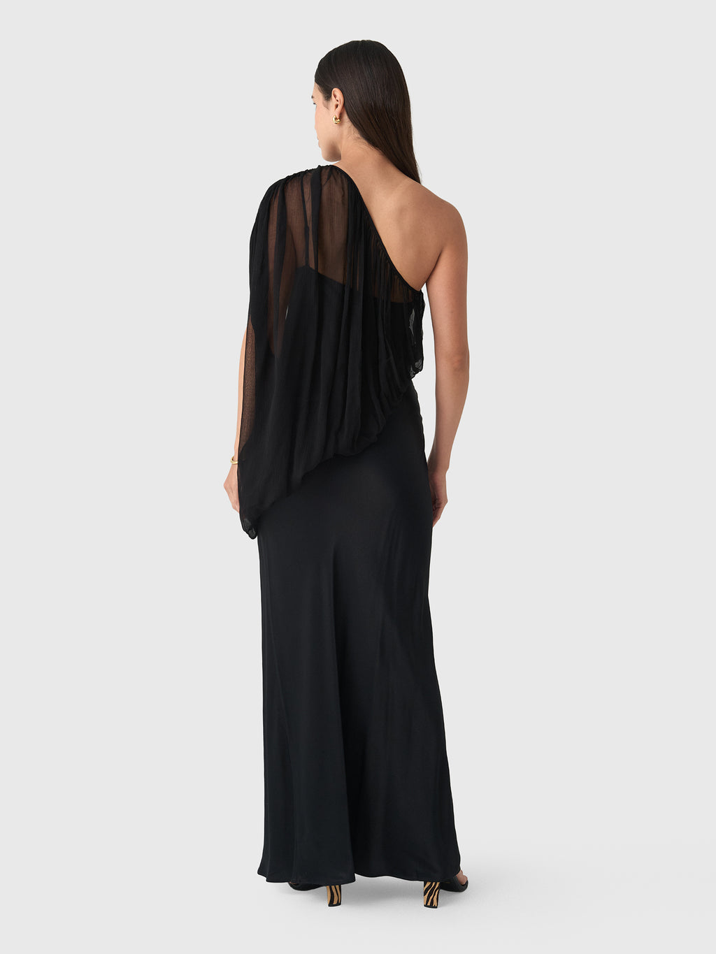 Third Form Women's Solstice One Shoulder Floor Length Dress - Saint Bernard