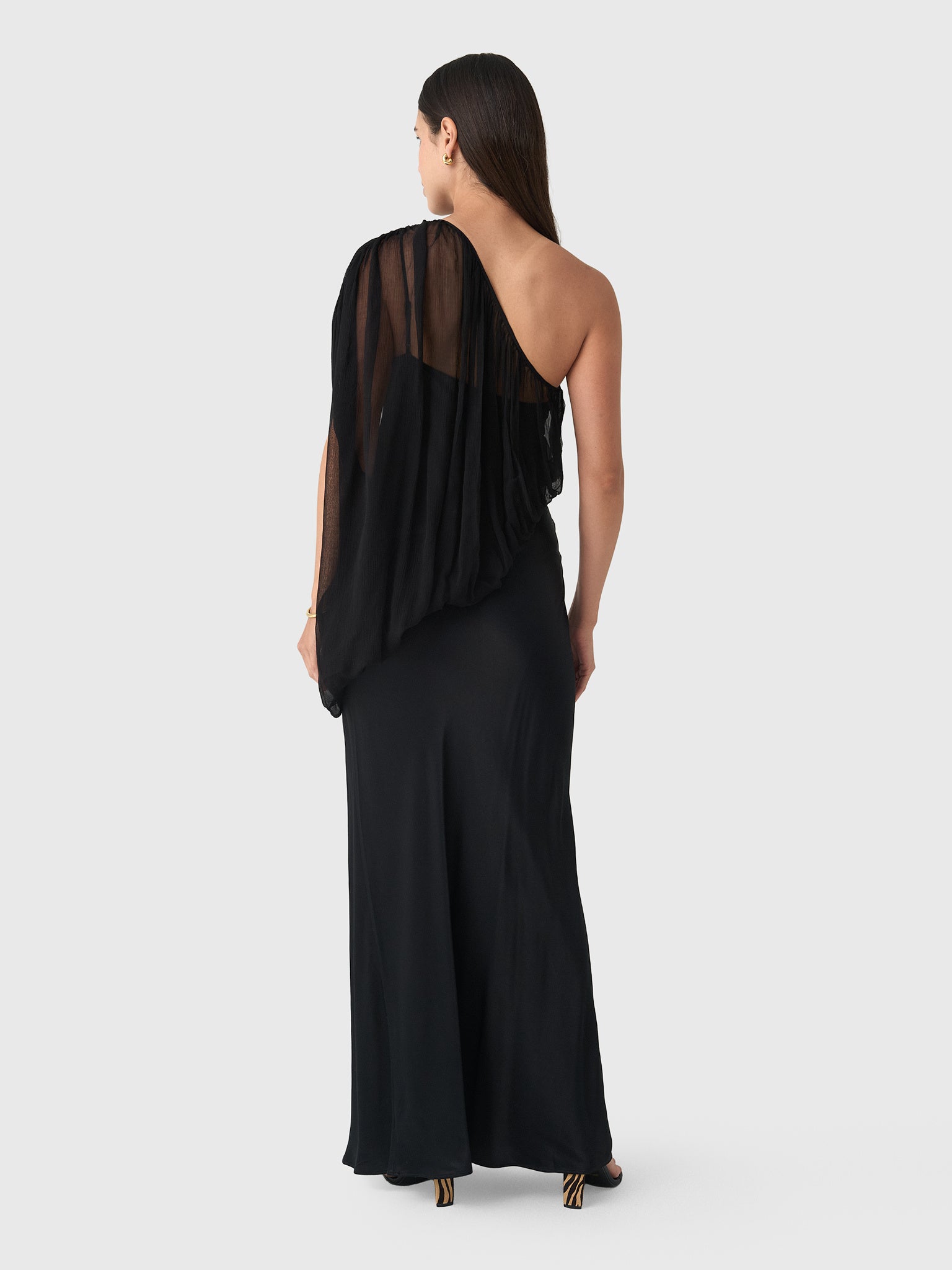 Third Form Women's Solstice One Shoulder Floor Length Dress - Saint Bernard