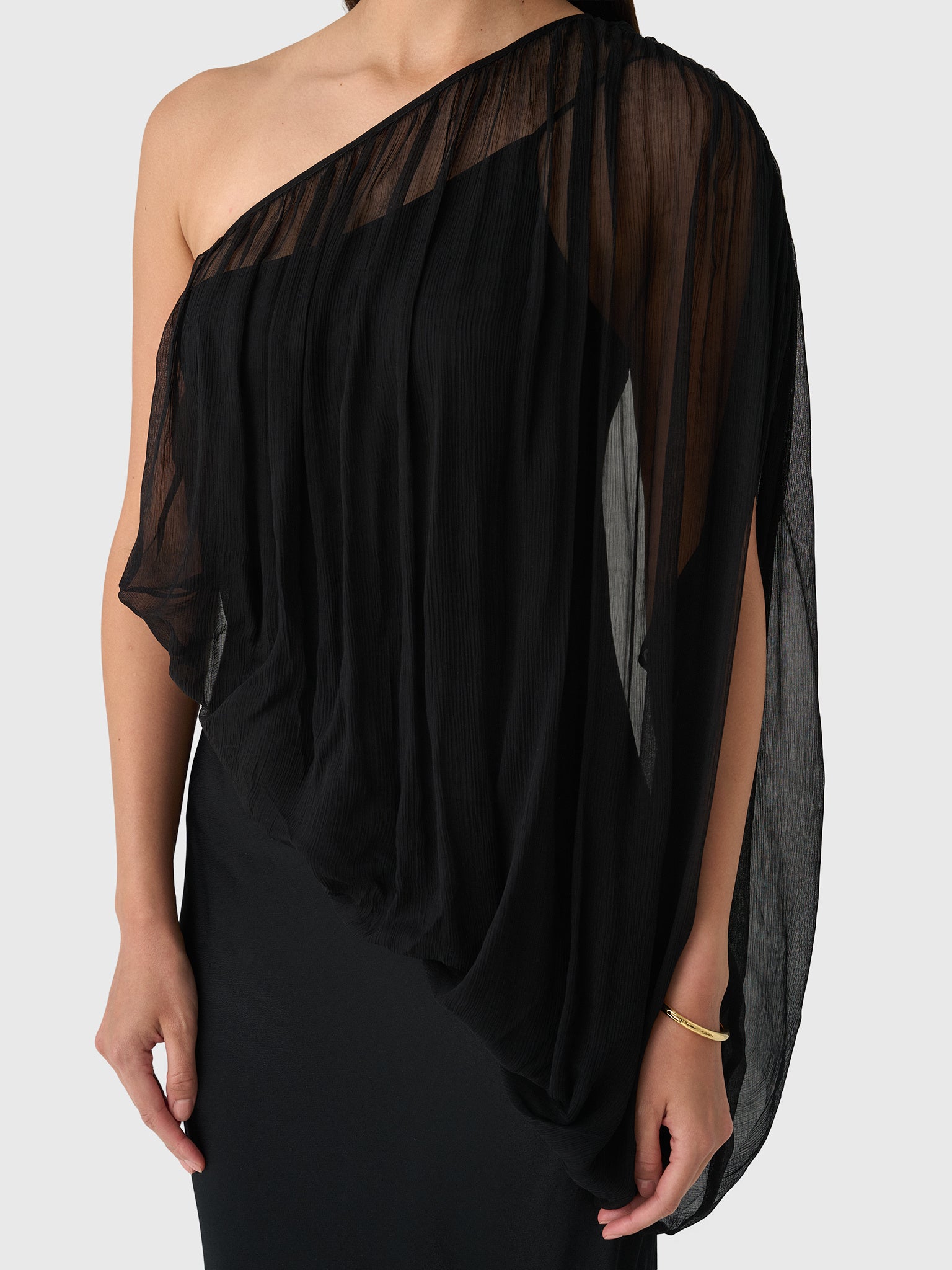 Third Form Women's Solstice One Shoulder Floor Length Dress - Saint Bernard