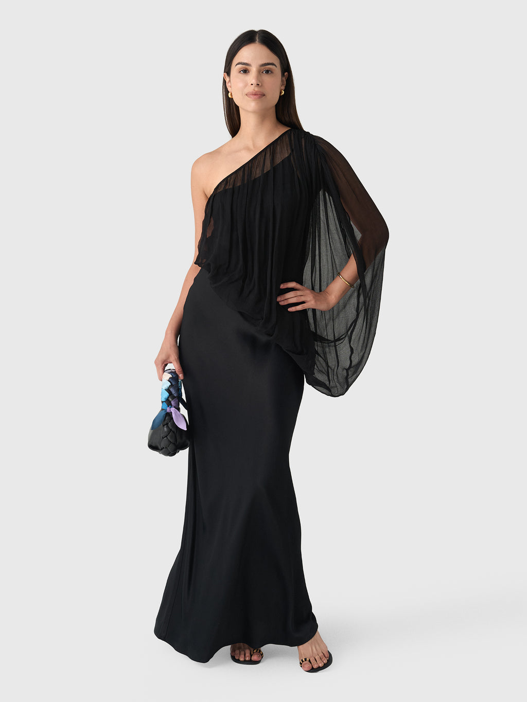 Third Form Women's Solstice One Shoulder Floor Length Dress - Saint Bernard