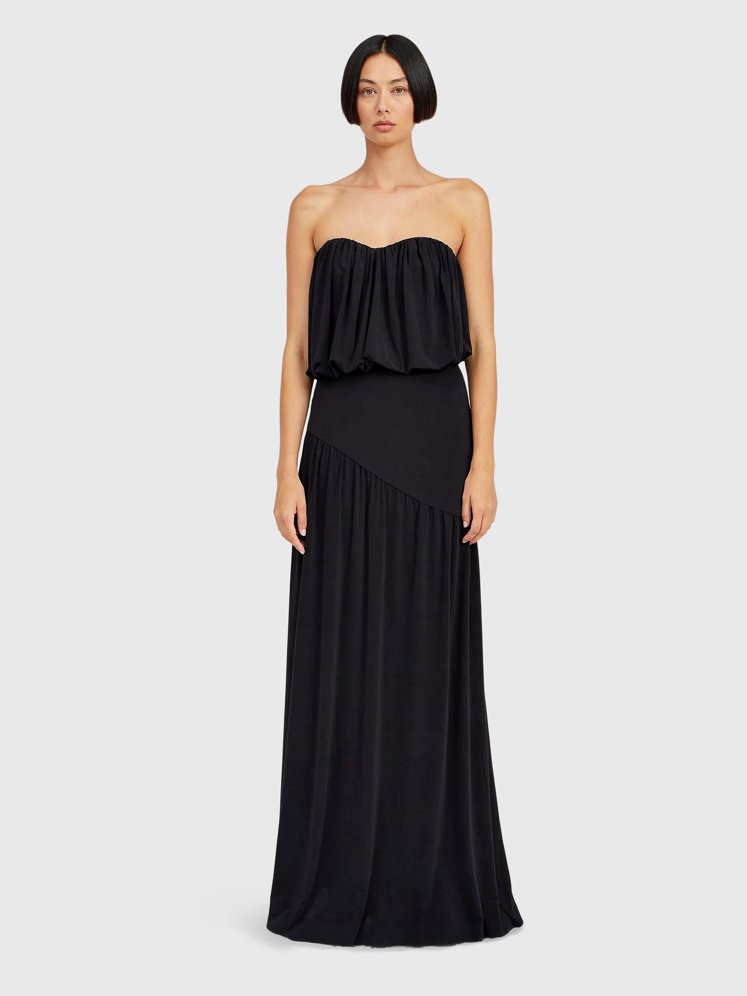 Third Form Women's Withheld Strapless Floor Length Dress