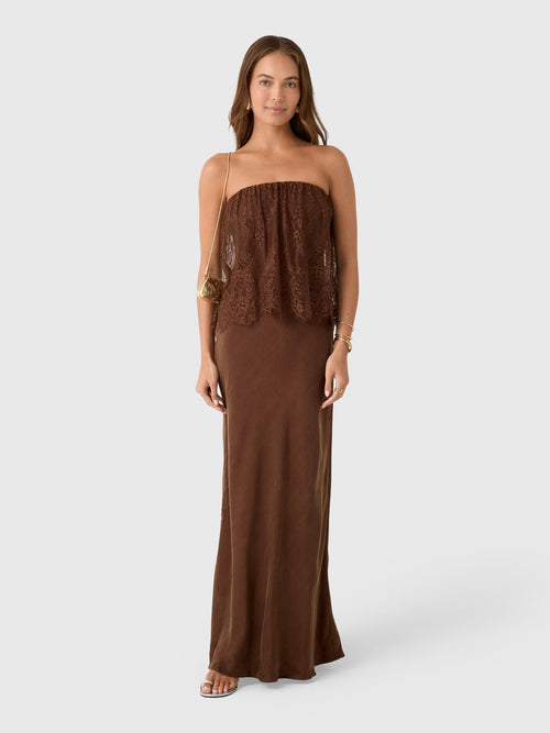 Third Form Women's Visions Lace Strapless Maxi Dress