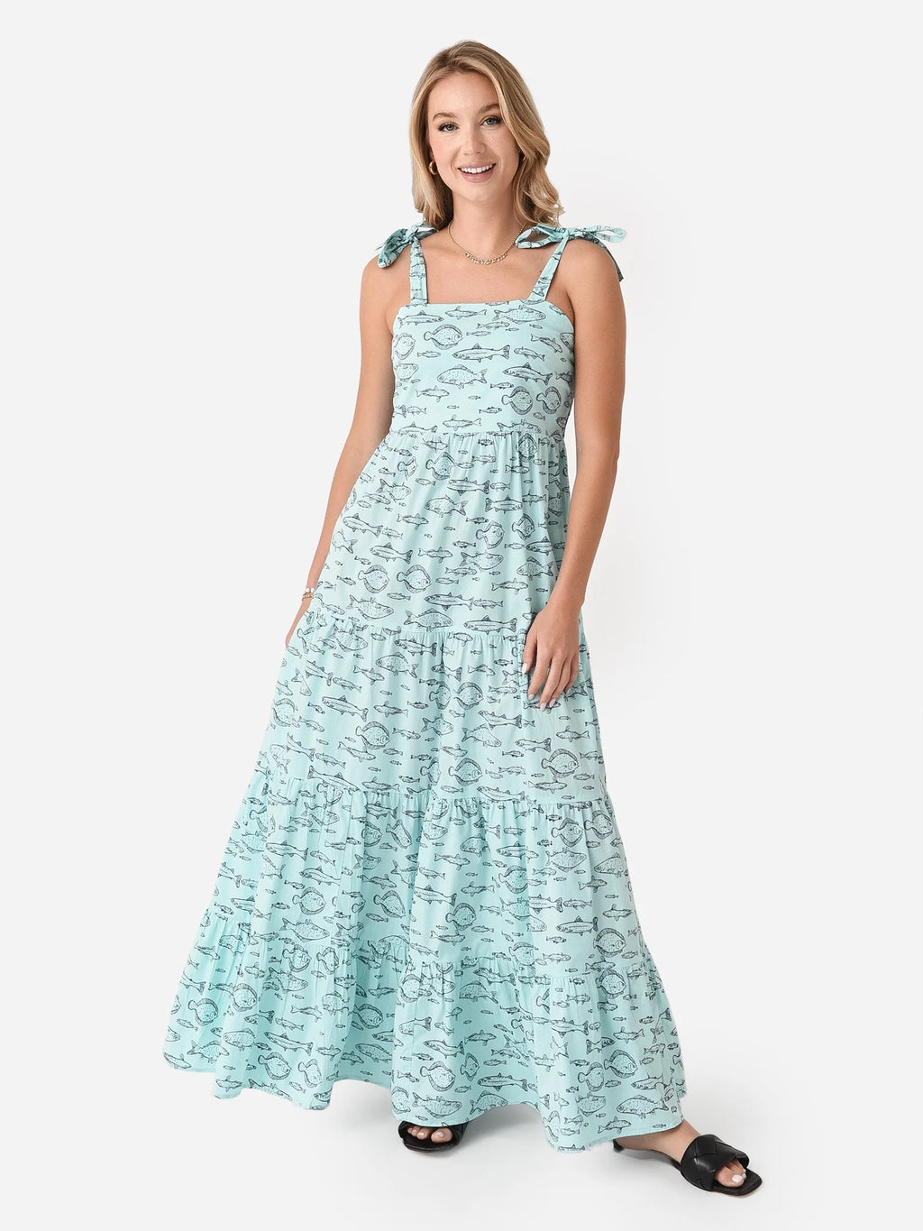 Sur La Vague Women's Tie Strap Dress - Saint Bernard