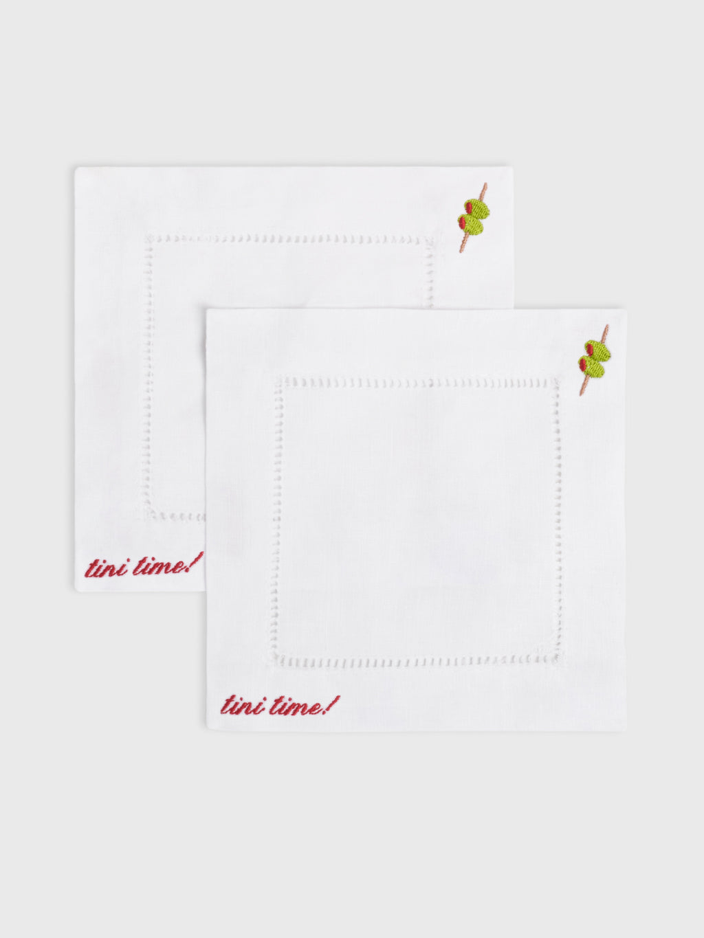 Abbode Tini Time Cocktail Napkin Set - Saint Bernard