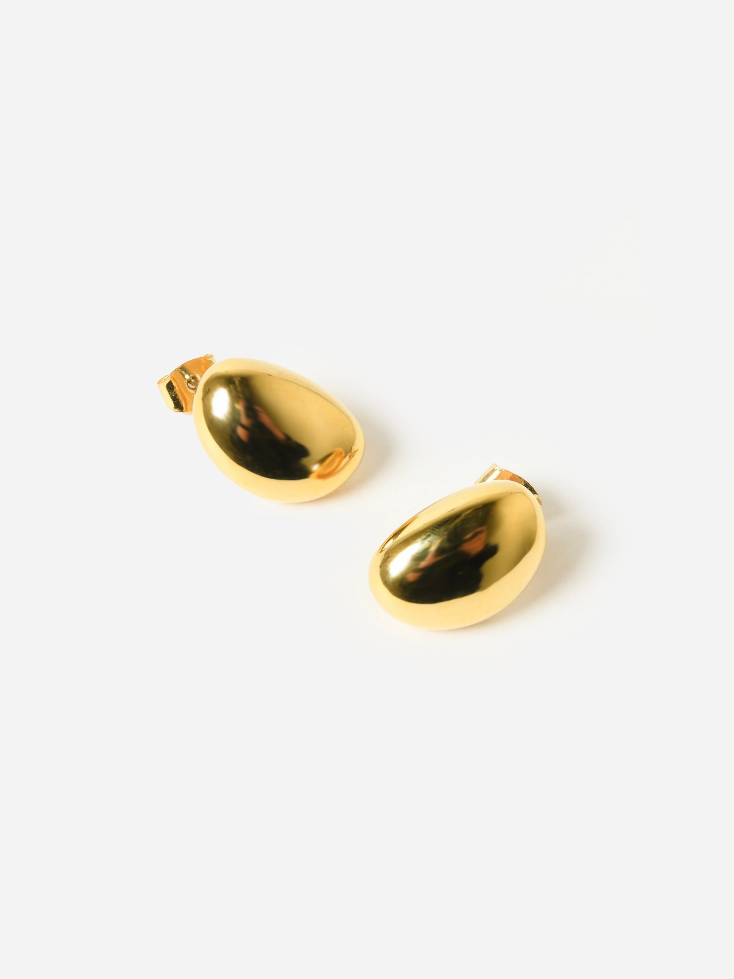 TAI Women's Hammered Bean Earrings