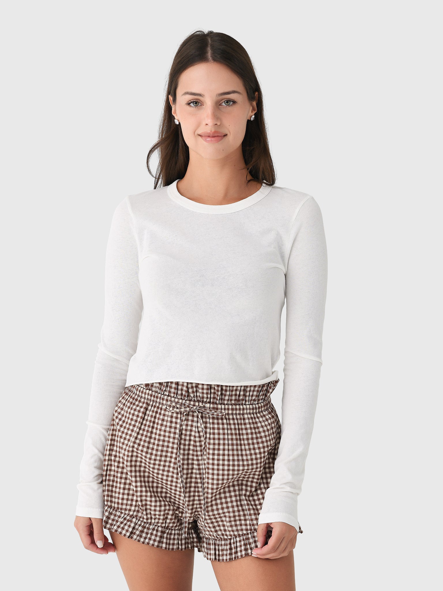 SLVRLAKE Women's Long Sleeve Baby Tee - Saint Bernard