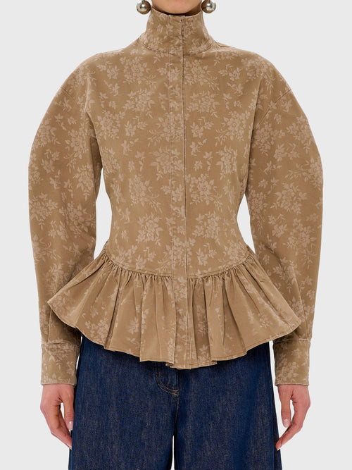 The Latest Women's Elaine Flower Shirt - Saint Bernard