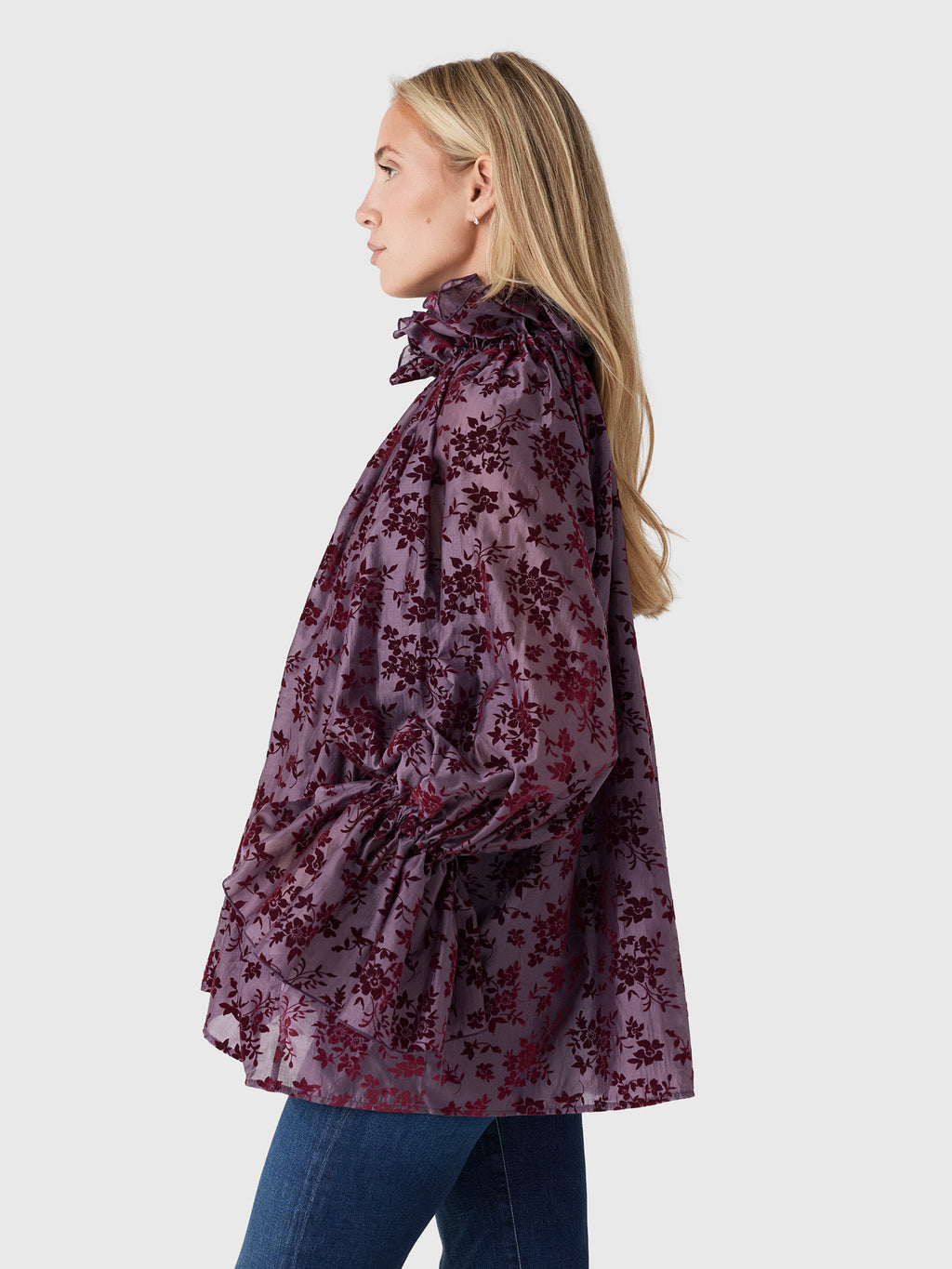 The Latest Women's Estelle Flocked Muslin Shirt - Saint Bernard