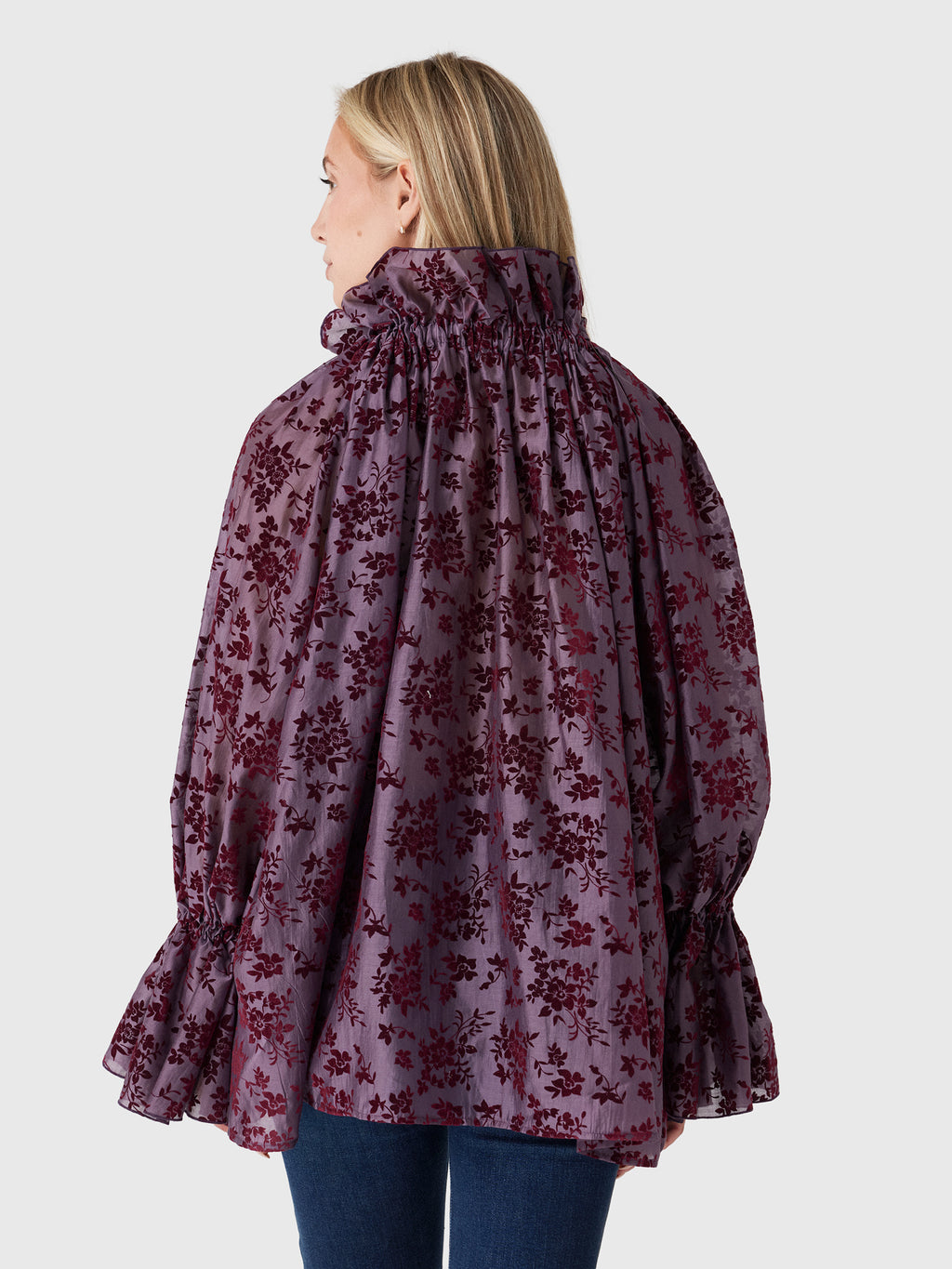 The Latest Women's Estelle Flocked Muslin Shirt - Saint Bernard