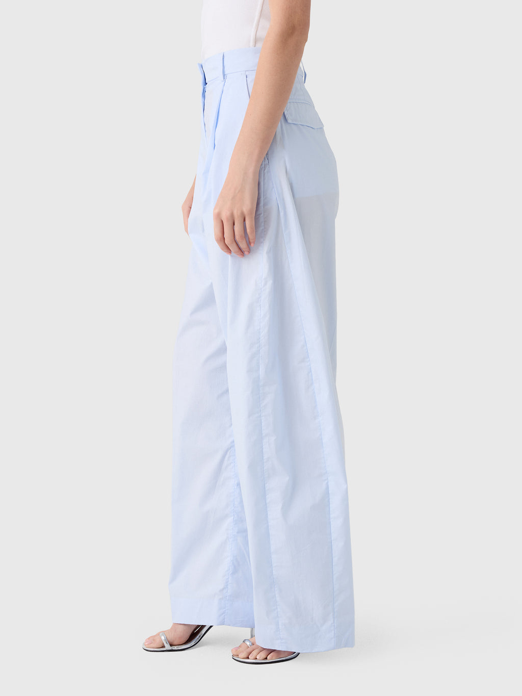 The Latest Women's Billie Poplin Trouser - Saint Bernard