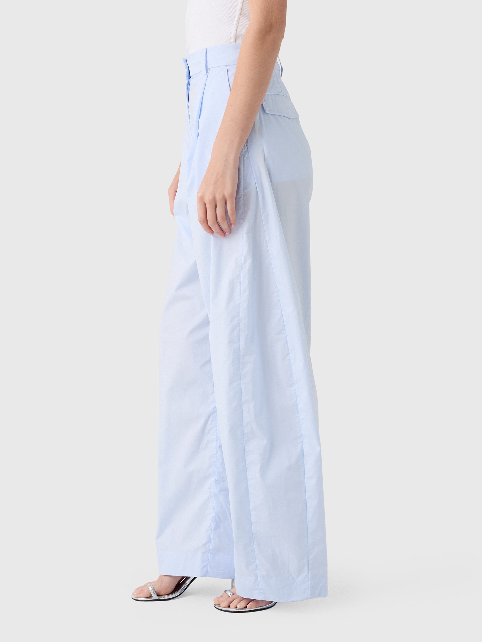 The Latest Women's Billie Poplin Trouser - Saint Bernard