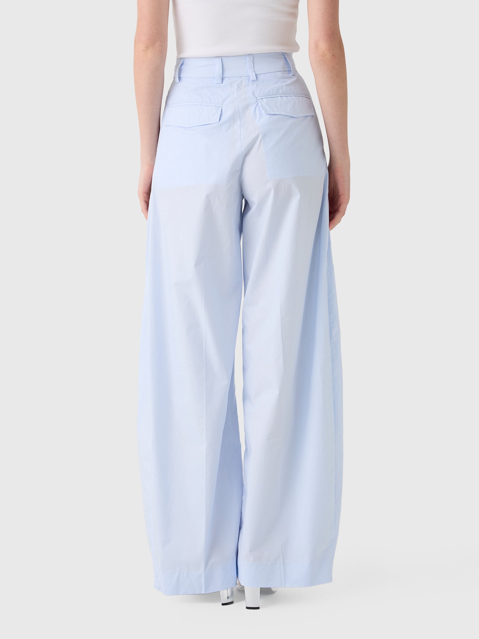 The Latest Women's Billie Poplin Trouser - Saint Bernard