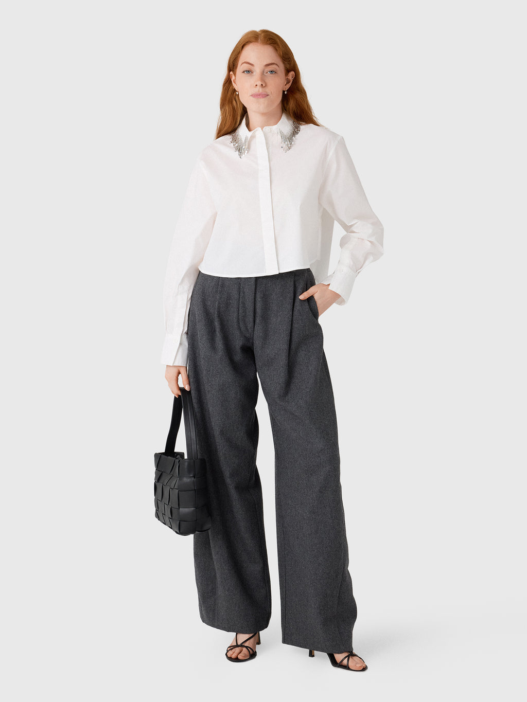 The Latest Women's Billie Wool Trouser - Saint Bernard