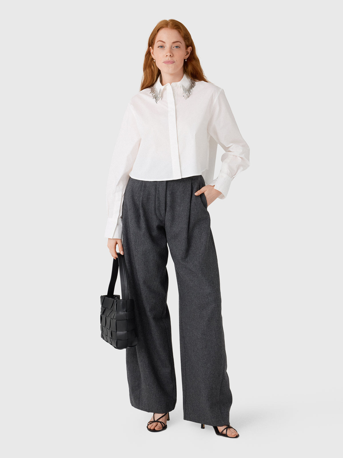 The Latest Women's Billie Wool Trouser - Saint Bernard