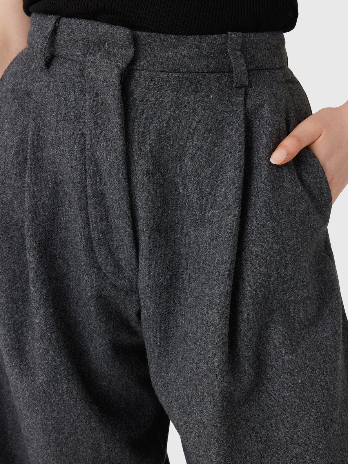 The Latest Women's Billie Wool Trouser - Saint Bernard
