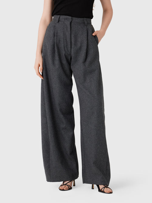 The Latest Women's Billie Wool Trouser - Saint Bernard