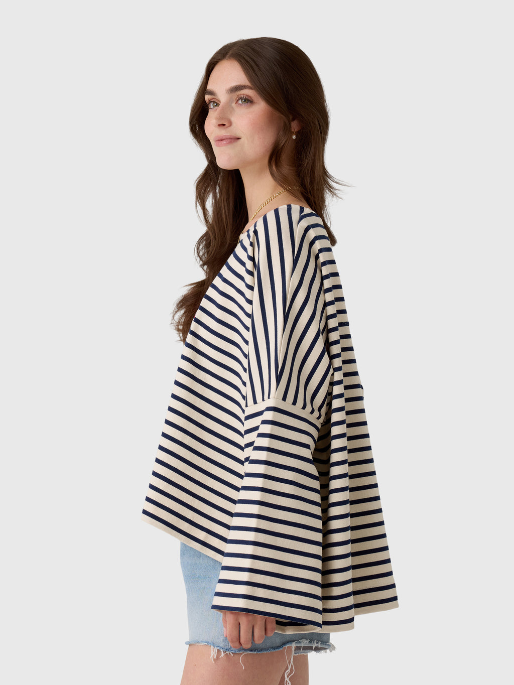 Les Vacances d'Irina Women's Embroidered Mariniére Top - Saint Bernard