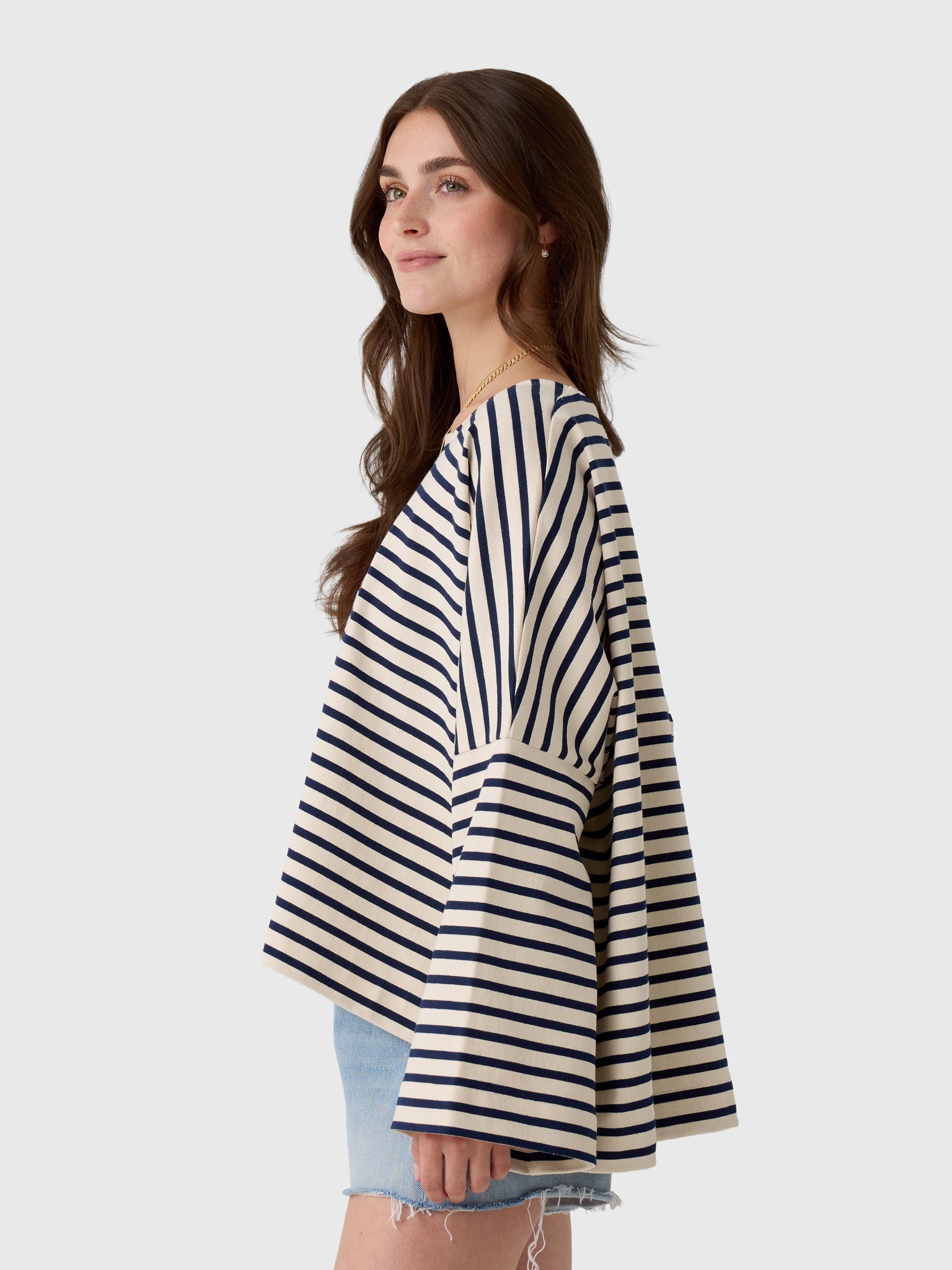 Les Vacances d'Irina Women's Embroidered Mariniére Top - Saint Bernard