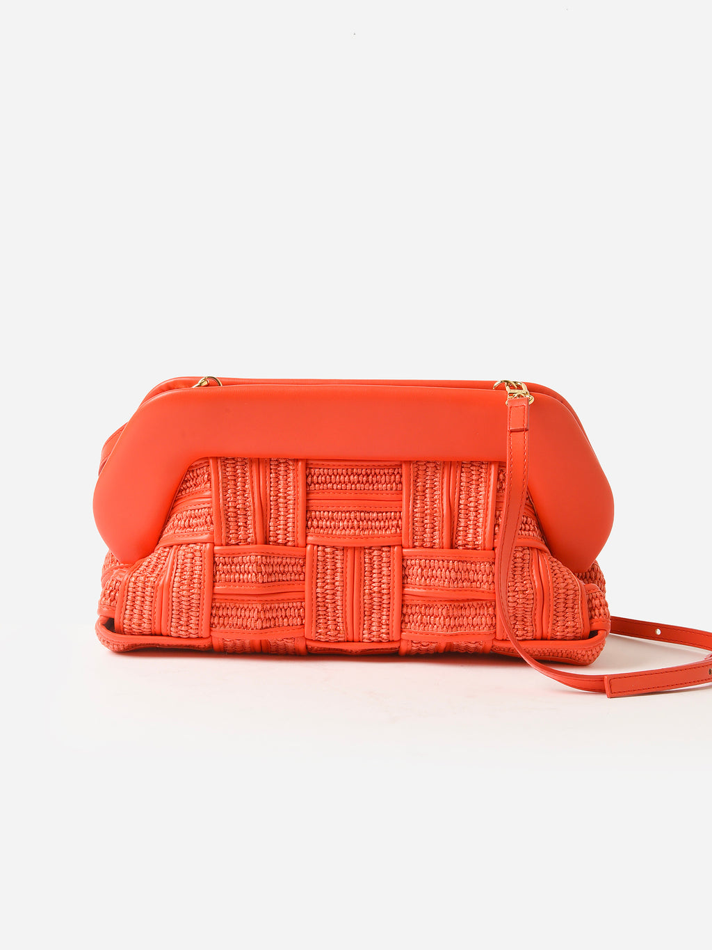 THEMOIRe Bios Weaved Straw Clutch - Saint Bernard