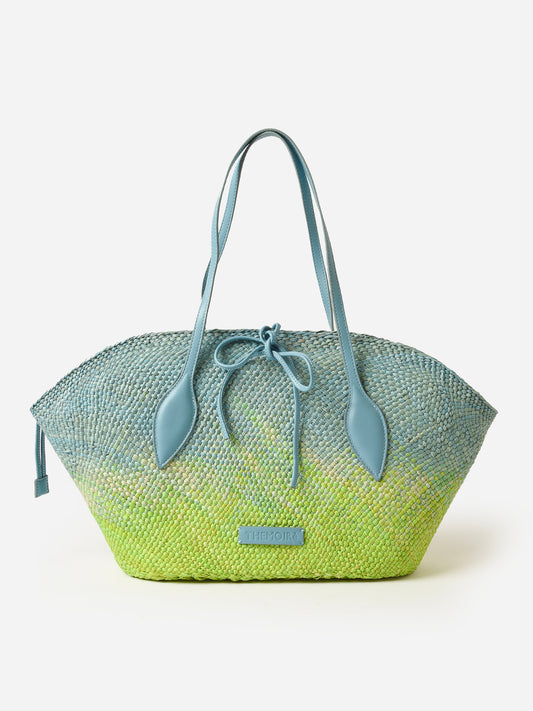 THEMOIRe Flor Straw Degrade Tote