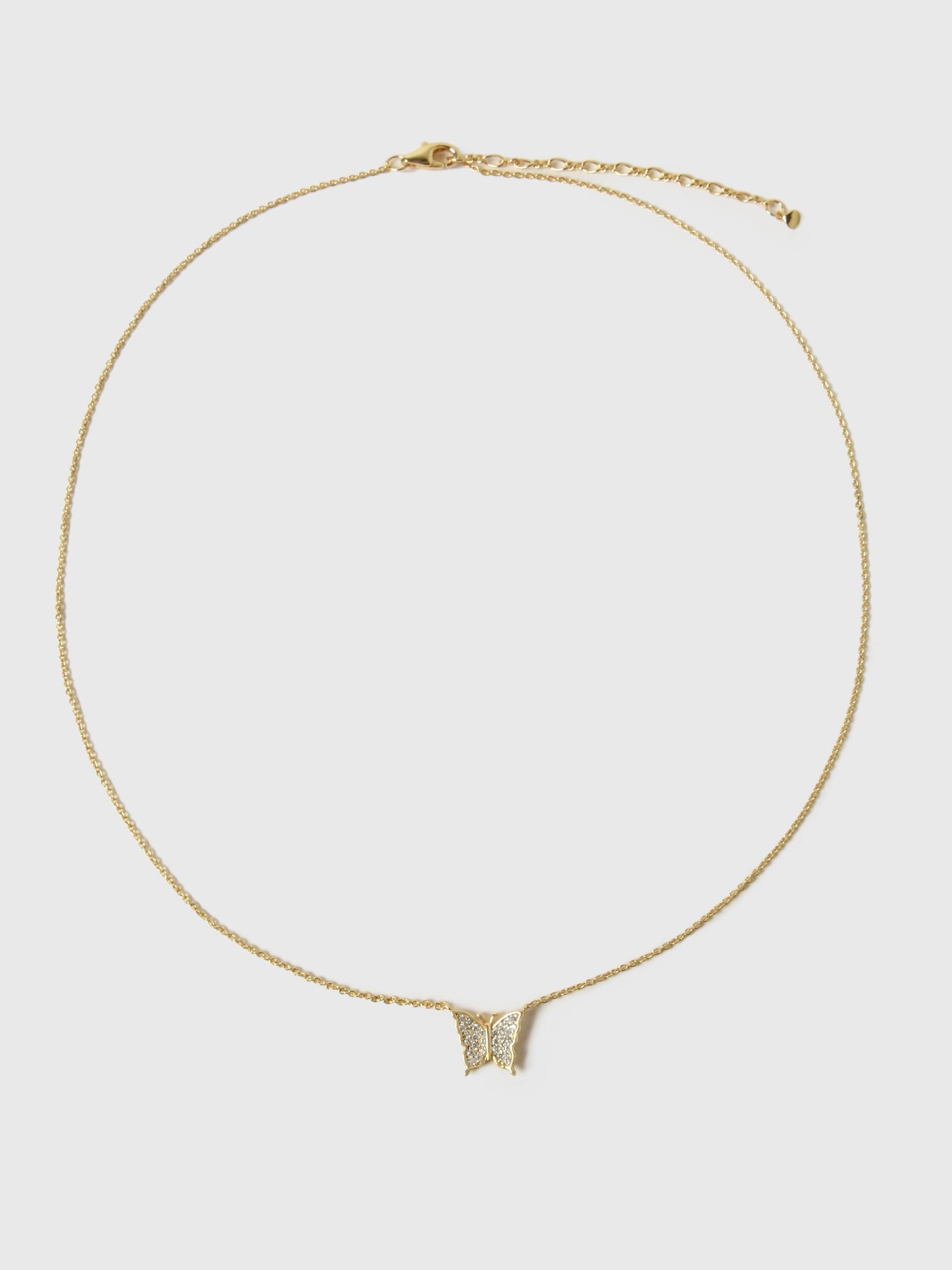 TAI Pavé Butterfly Pendant Necklace - Saint Bernard