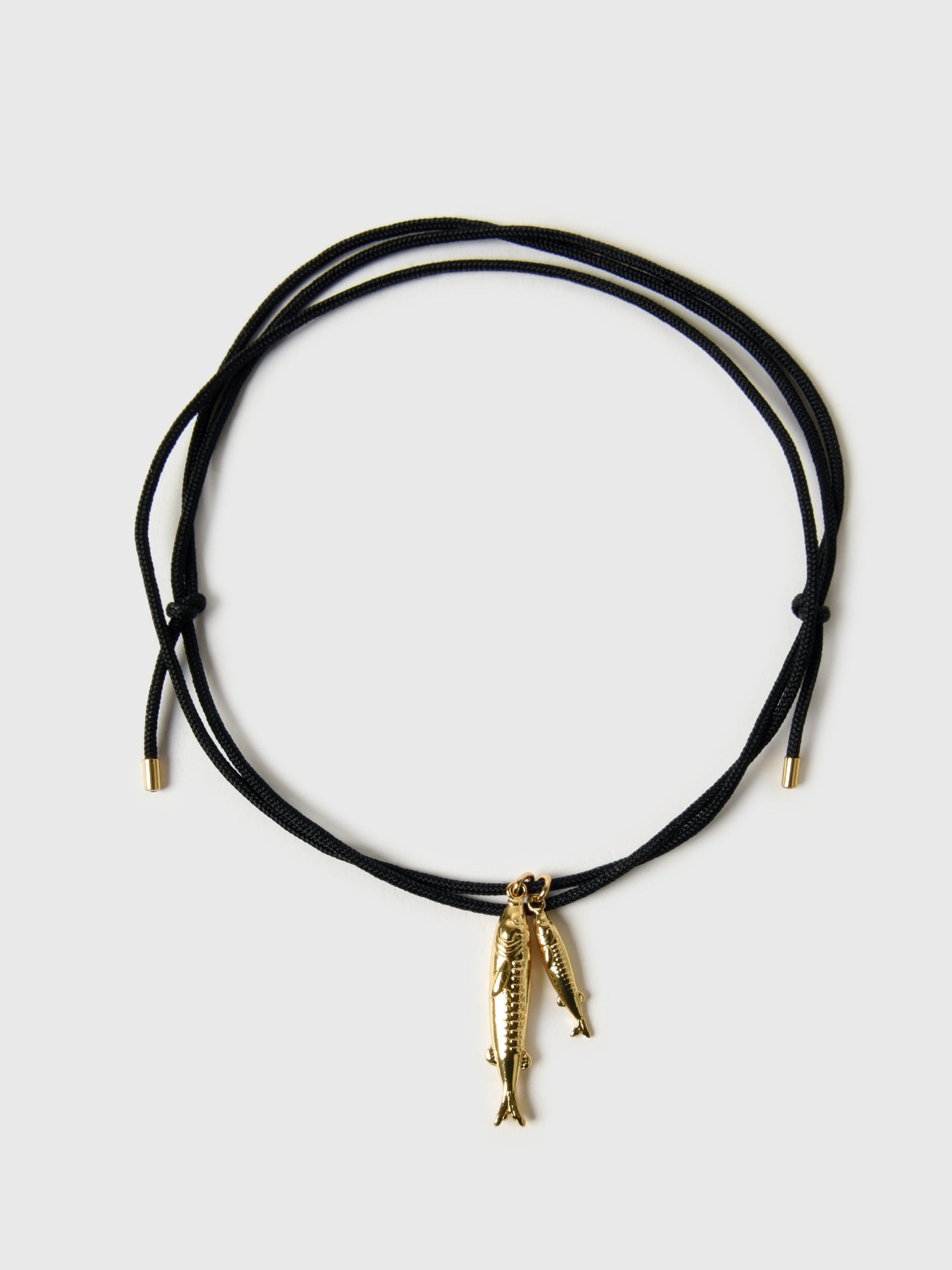 TAI Double Fish Corded Pendant Necklace - Saint Bernard