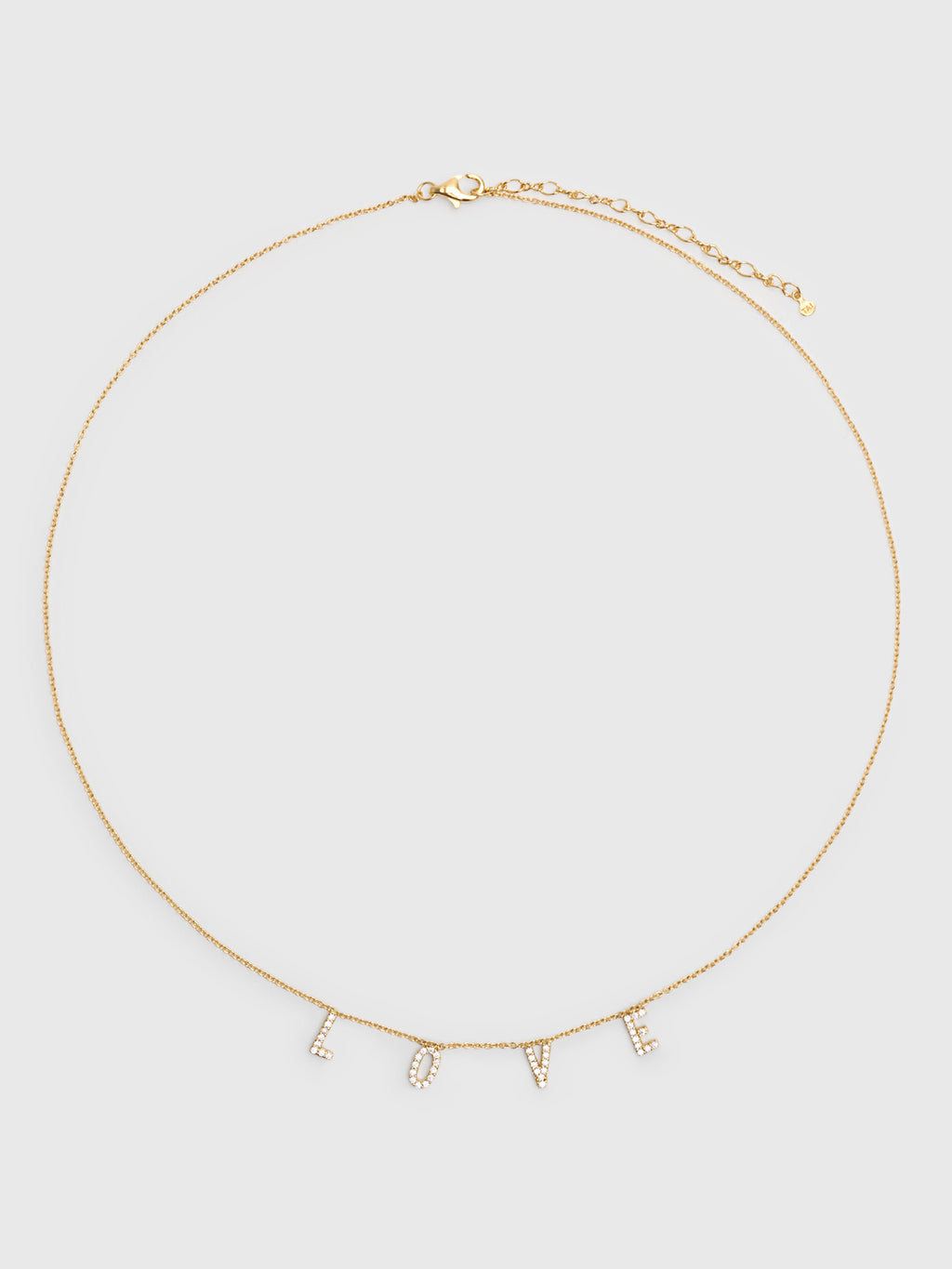 TAI Pavé Love Necklace - Saint Bernard
