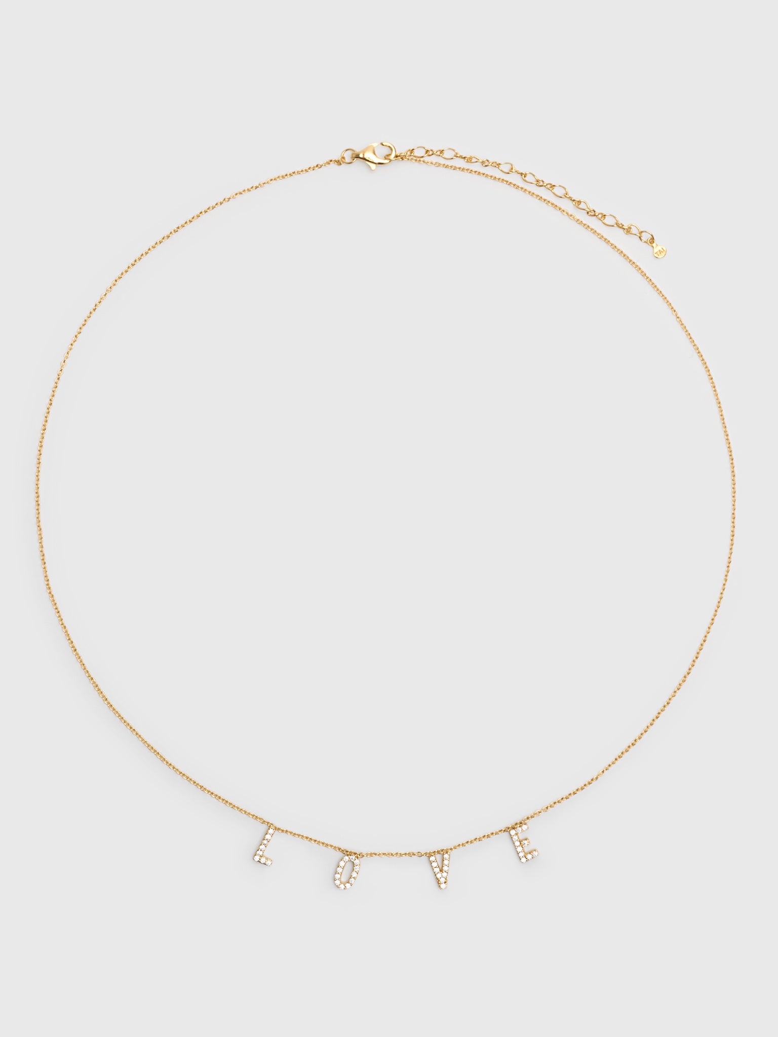TAI Pavé Love Necklace - Saint Bernard