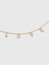 TAI Pavé Love Necklace - Saint Bernard