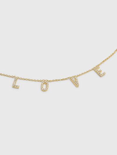TAI Pavé Love Necklace - Saint Bernard