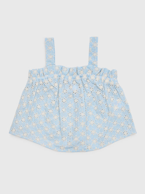 Design History Girls' Eyelet Tank