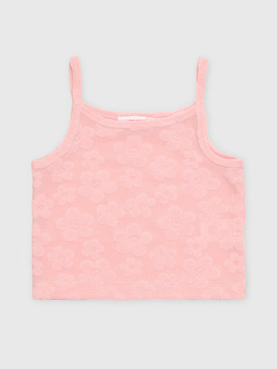 Design History Girls' Embossed Tank - Saint Bernard