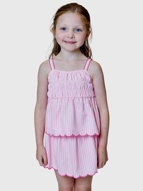 Design History Girls' Smocked Tank