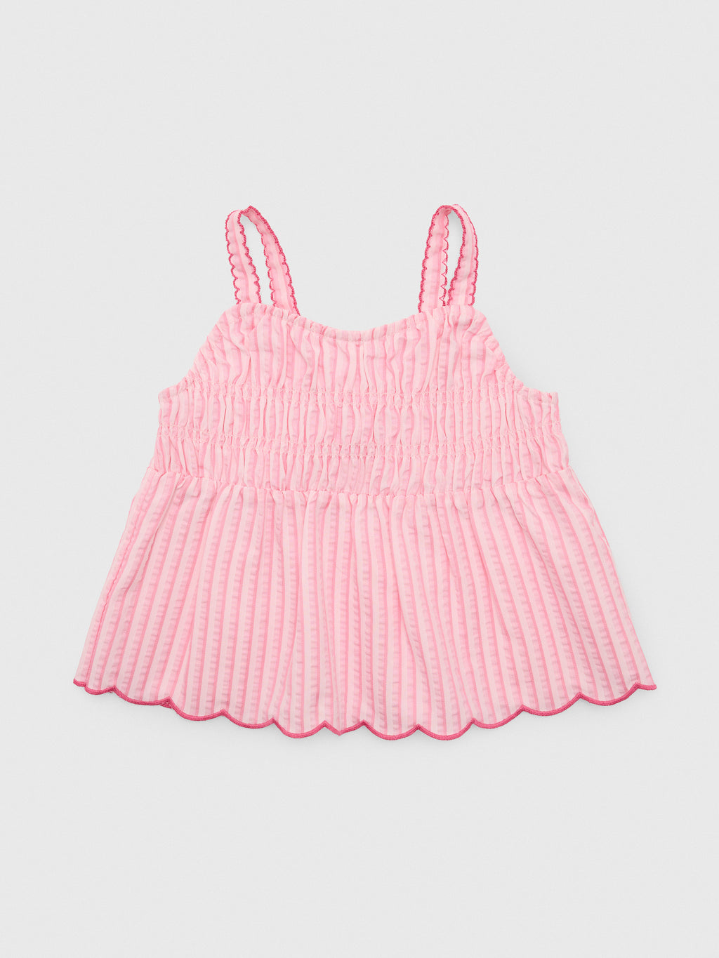Design History Girls' Smocked Tank - Saint Bernard