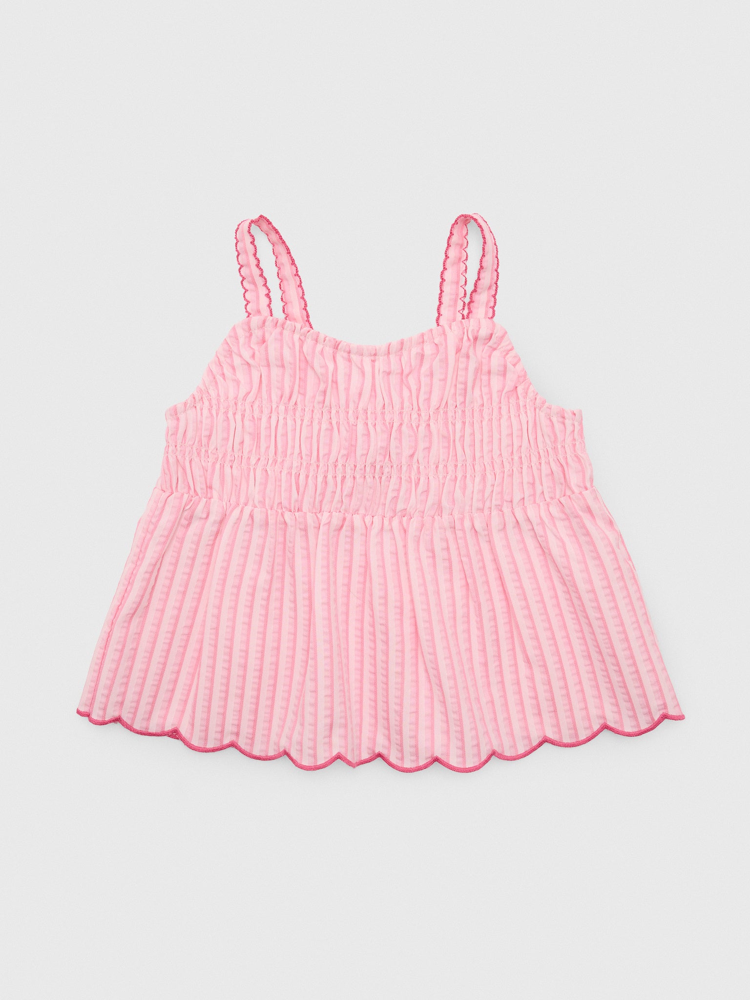 Design History Girls' Smocked Tank - Saint Bernard
