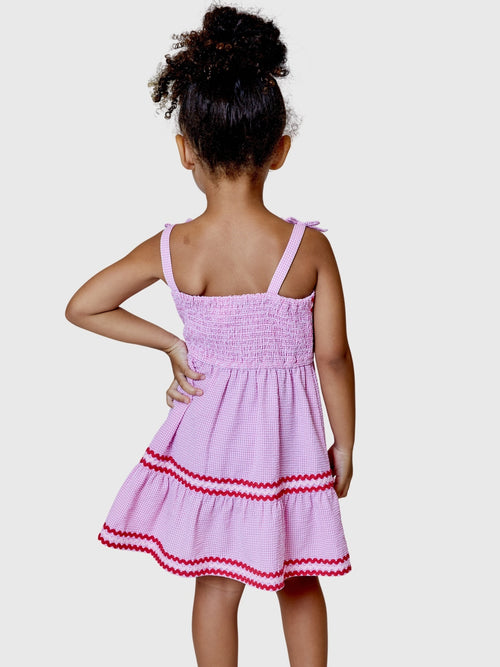 Design History Girls' Smocked Ric Rac Dress