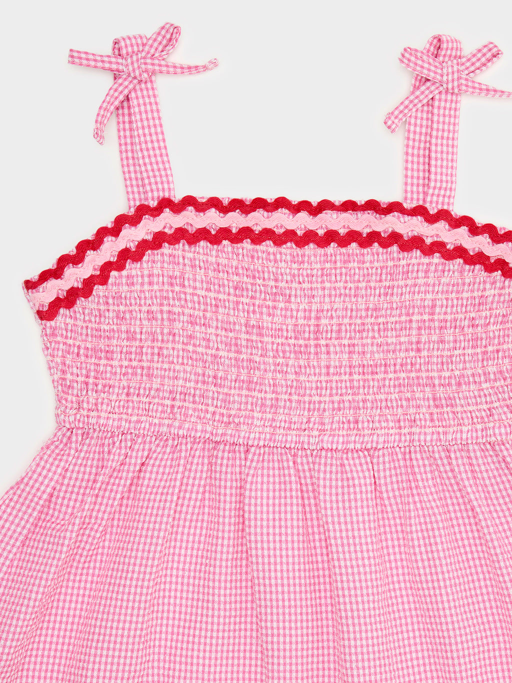 Design History Girls' Smocked Ric Rac Dress - Saint Bernard