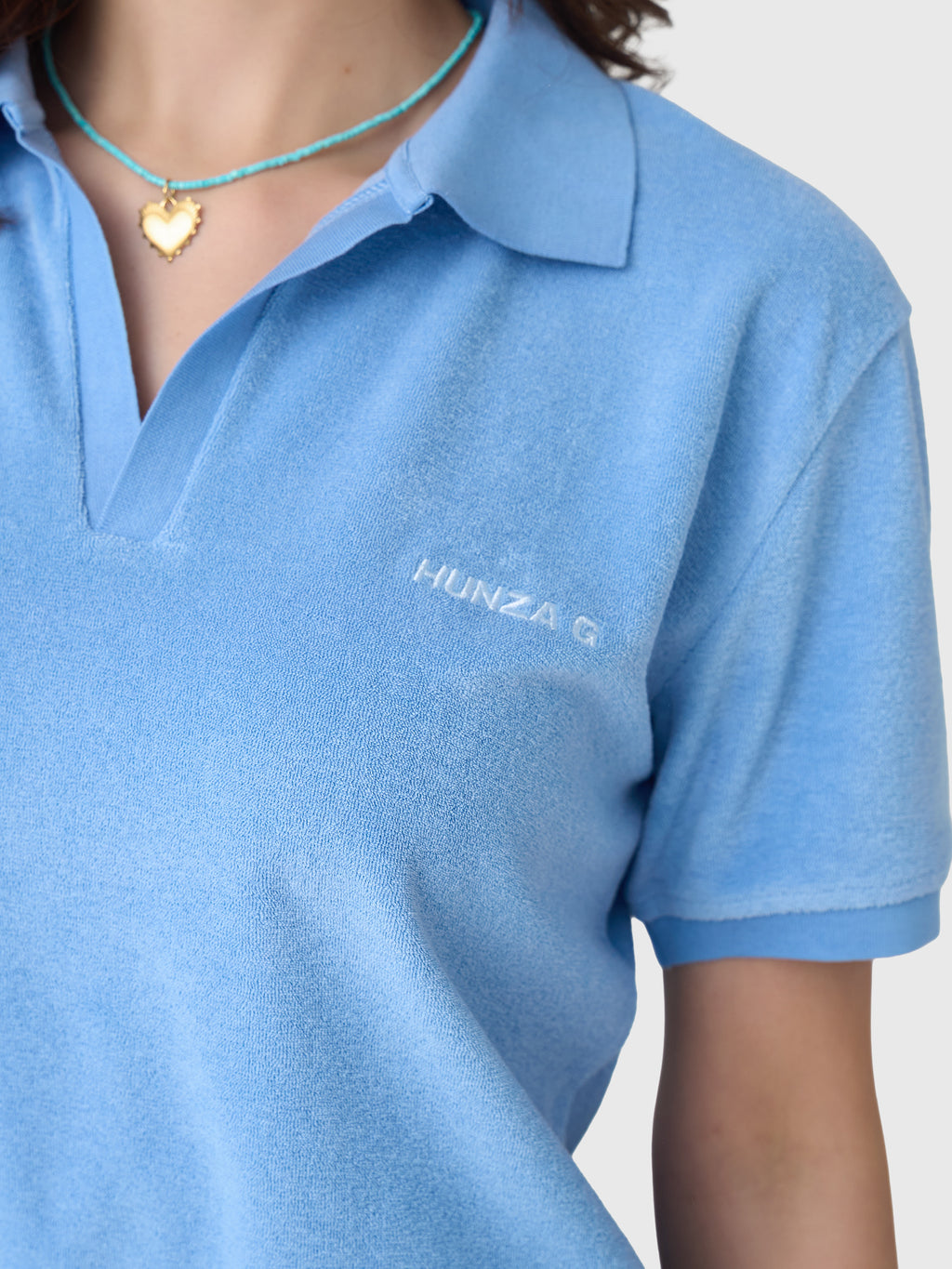 TOWELLING POLOxCORNFLOWER-alt4