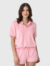 Hunza G Women's Terry Towelling Polo - Saint Bernard