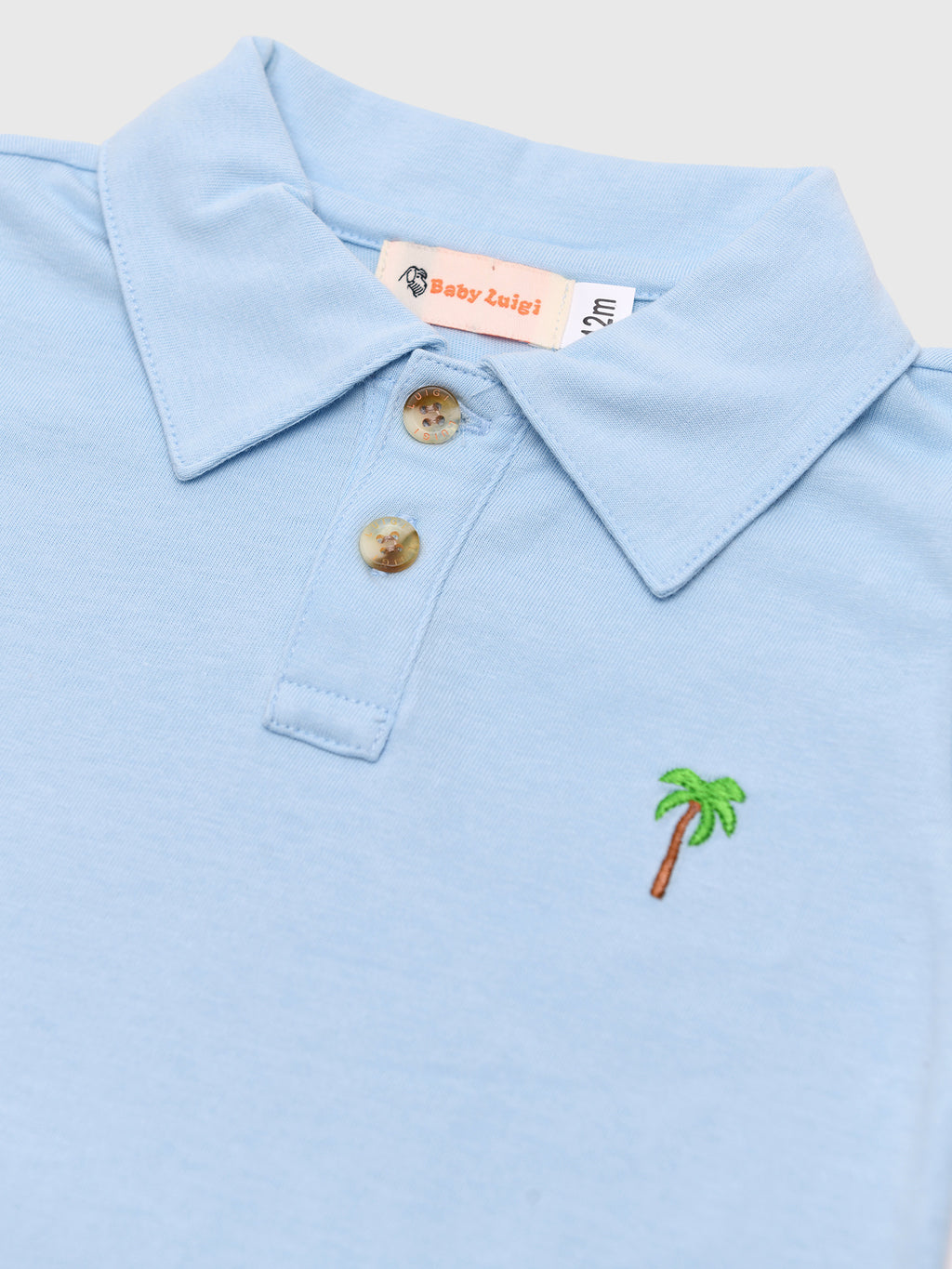 Luigi Boys' Palm Tree Polo - Saint Bernard