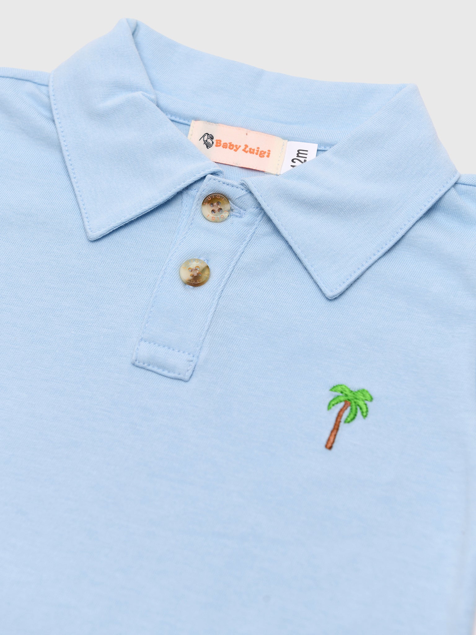 Luigi Boys' Palm Tree Polo - Saint Bernard