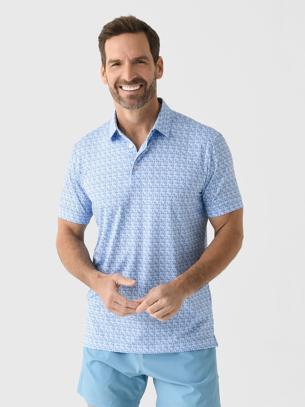 Mizzen+Main Men's Trim Versa Polo - Saint Bernard