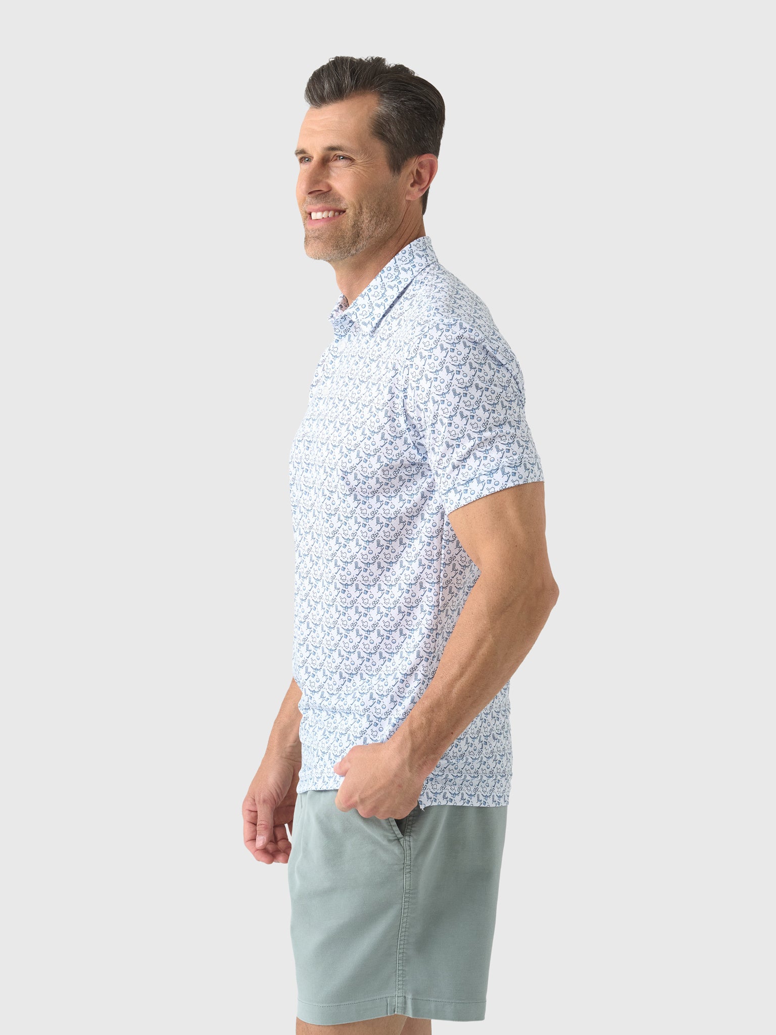 Mizzen+Main Men's Trim Versa Polo - Saint Bernard